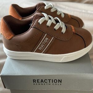 Kenneth Cole Reaction Kids' Tan and Orange Sneakers